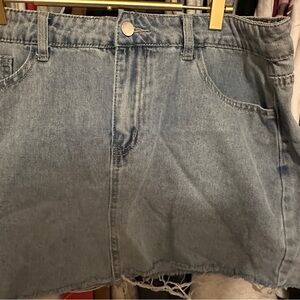 SHEIN Blue Denim Skirt